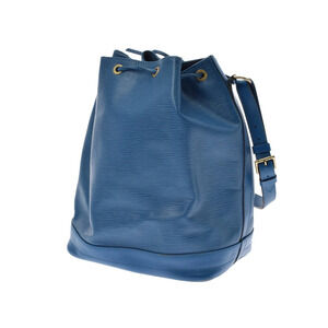 Louis Vuitton Leather Bag Epi Shoulder Blue Noe